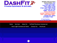 Tablet Screenshot of dashfitonline.com